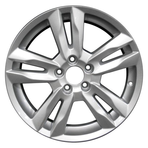 Perfection Wheel® - 17 x 8 Double 5-Spoke Bright Fine Metallic Silver Full Face Alloy Factory Wheel (Refinished)