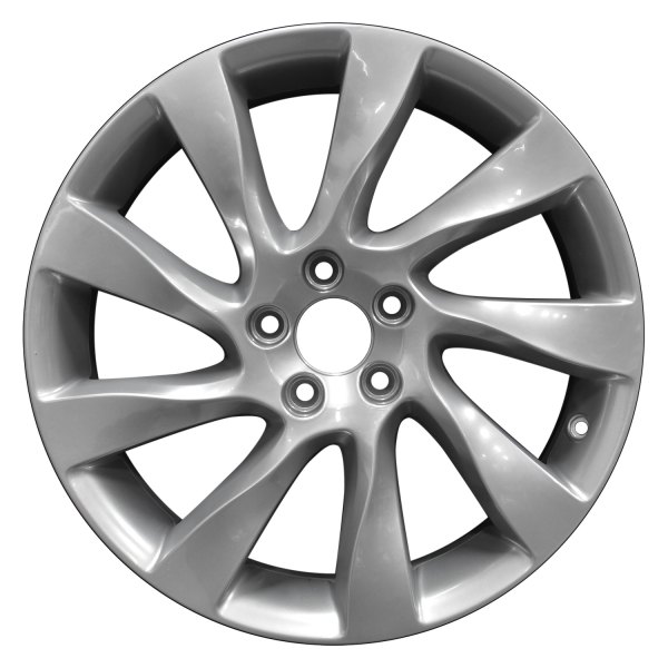 Perfection Wheel® - 18 x 8 9 Turbine-Spoke Hyper Bright Mirror Silver Full Face Alloy Factory Wheel (Refinished)