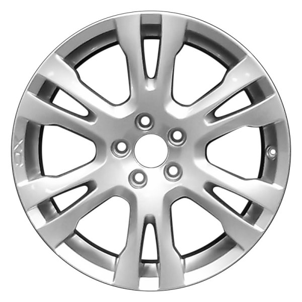 Perfection Wheel® - 18 x 7.5 6 Double I-Spoke Bright Fine Metallic Silver Full Face Alloy Factory Wheel (Refinished)