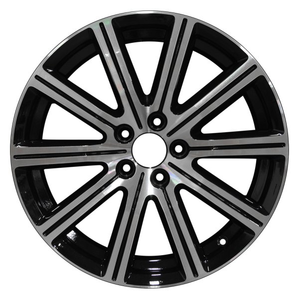 Perfection Wheel® - 18 x 8 10 I-Spoke Black Machined Bright Alloy Factory Wheel (Refinished)