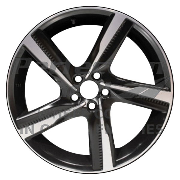 Perfection Wheel® - 18 x 8 5 Spiral-Spoke Metallic Charcoal Machine Matte Clear Alloy Factory Wheel (Refinished)
