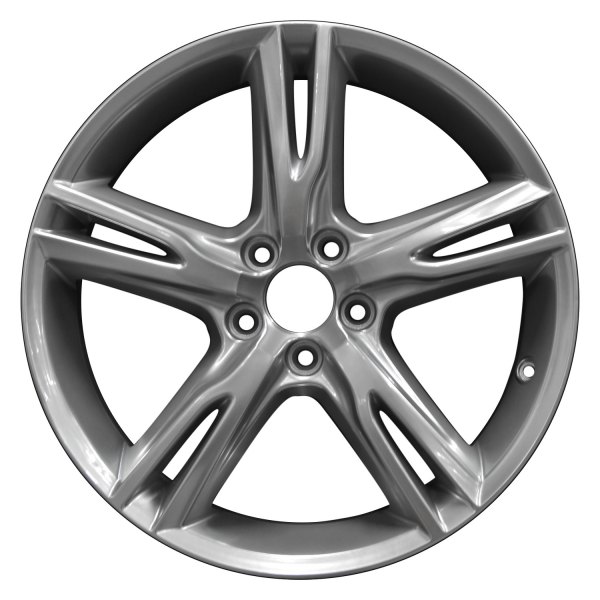 Perfection Wheel® - 18 x 8 Double 5-Spoke Hyper Bright Mirror Silver Full Face Alloy Factory Wheel (Refinished)