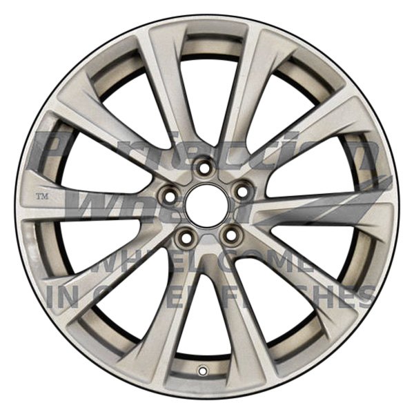 Perfection Wheel® - 19 x 8 10 Turbine-Spoke Hyper Bright Silver Full Face Alloy Factory Wheel (Refinished)