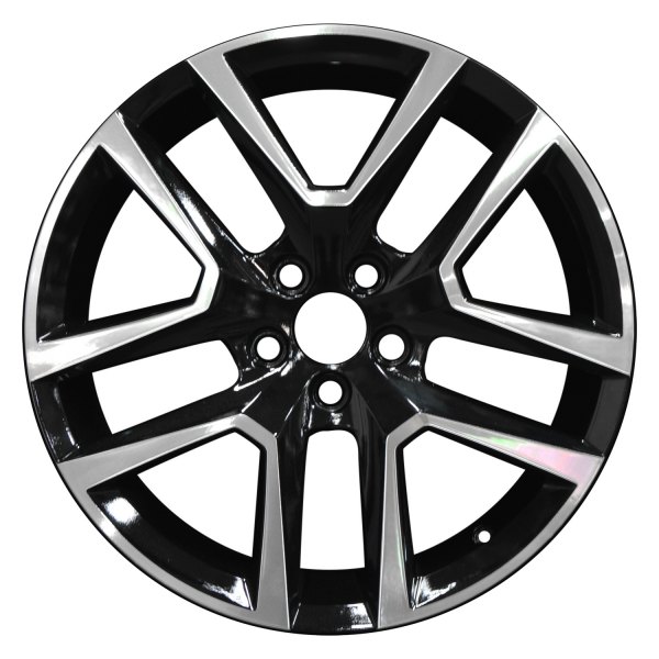 Perfection Wheel® - 18 x 8 Double 5-Spoke Black Machined Bright OD Alloy Factory Wheel (Refinished)