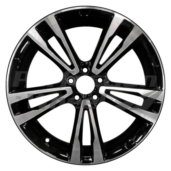 Perfection Wheel® - 19 x 7.5 Double 5-Spoke Gloss Black Machined Alloy Factory Wheel (Refinished)