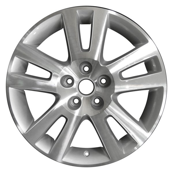 Perfection Wheel® - 17 x 7 Double 5-Spoke Bright Medium Sparkle Silver Machined Alloy Factory Wheel (Refinished)