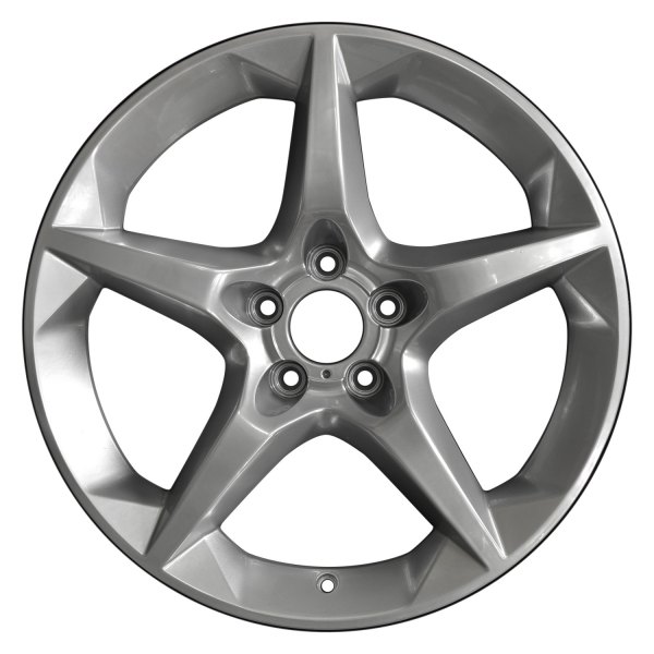 Perfection Wheel® - 18 x 7.5 5-Spoke Hyper Bright Mirror Silver Full Face Alloy Factory Wheel (Refinished)