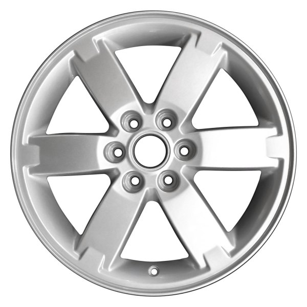 Perfection Wheel® - 17 x 6.5 6 I-Spoke Fine Sparkle Silver Full Face Alloy Factory Wheel (Refinished)
