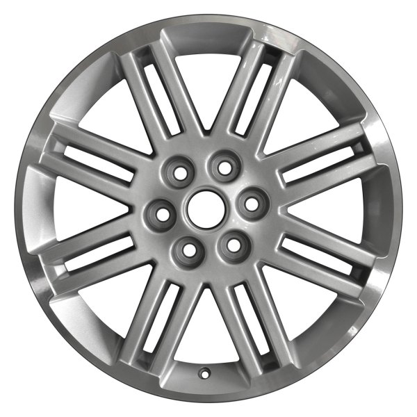 Perfection Wheel® - 20 x 7.5 8 Double I-Spoke Sparkle Silver Flange Cut Alloy Factory Wheel (Refinished)