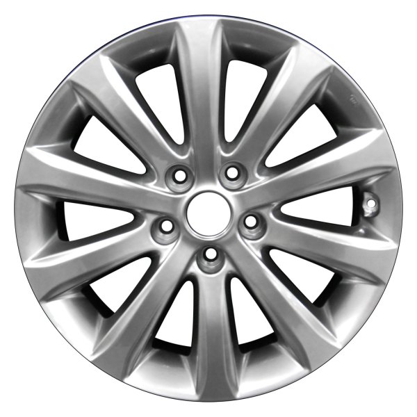 Perfection Wheel® - 17 x 7 10 I-Spoke Hyper Bright Smoked Silver Full Face Alloy Factory Wheel (Refinished)