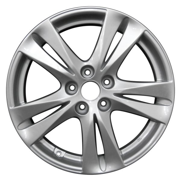 Perfection Wheel® - 18 x 7 Double 5-Spoke Bright Medium Silver Full Face Alloy Factory Wheel (Refinished)
