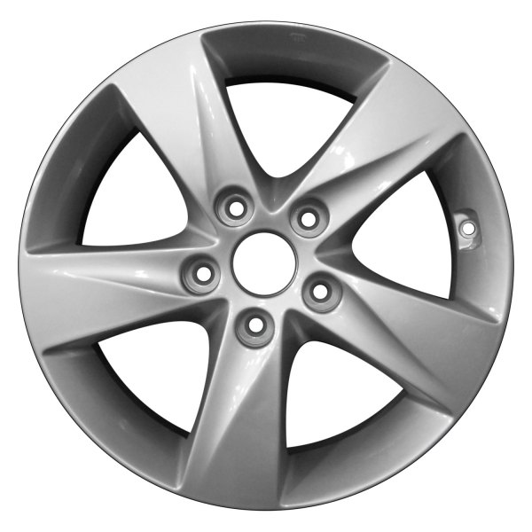 Perfection Wheel® - 16 x 6.5 5 Turbine-Spoke Bright Medium Silver Full Face Alloy Factory Wheel (Refinished)