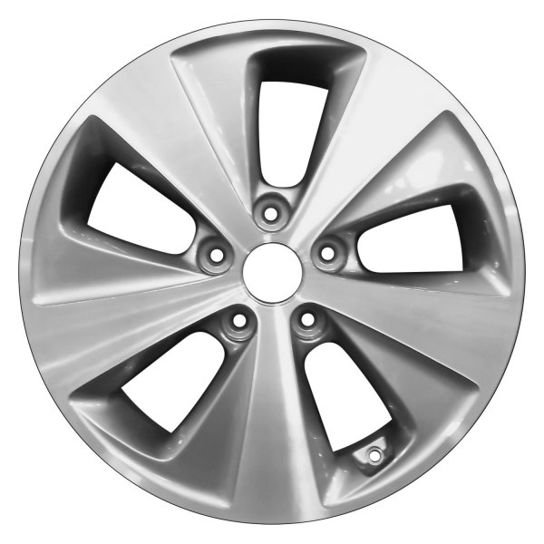Perfection Wheel® - 17 x 6.5 5-Slot Medium Metallic Charcoal Machined Alloy Factory Wheel (Refinished)