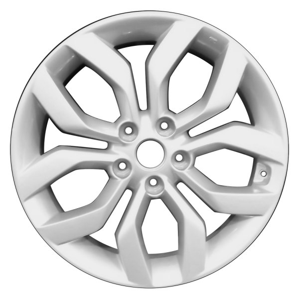 Perfection Wheel® - 18 x 7.5 5 V-Spoke Fine Sparkle Silver Full Face Alloy Factory Wheel (Refinished)