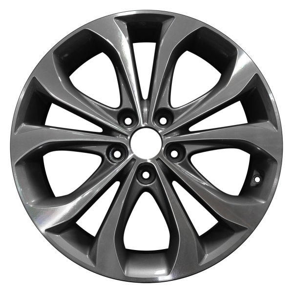 Perfection Wheel® - 18 x 7.5 5 V-Spoke Medium Charcoal Machined Alloy Factory Wheel (Refinished)