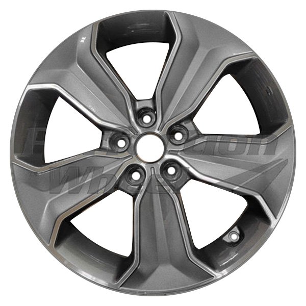 Perfection Wheel® - 18 x 7.5 5-Spoke Medium Metallic Charcoal Machined Alloy Factory Wheel (Refinished)