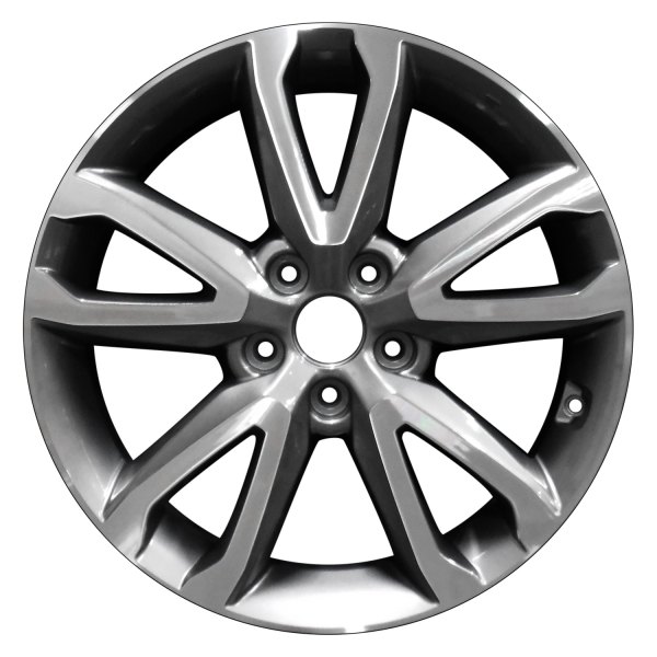 Perfection Wheel® - 18 x 7.5 5 V-Spoke Gray Brown Machined Alloy Factory Wheel (Refinished)