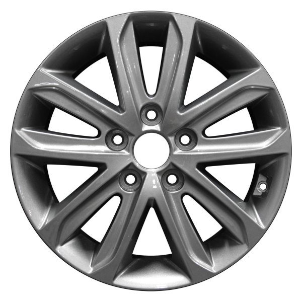 Perfection Wheel® - 16 x 6.5 5 V-Spoke Dark Sparkle Silver Full Face Alloy Factory Wheel (Refinished)