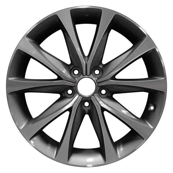 Perfection Wheel® - 18 x 7.5 5 V-Spoke Dark Metallic Charcoal Machined Alloy Factory Wheel (Refinished)