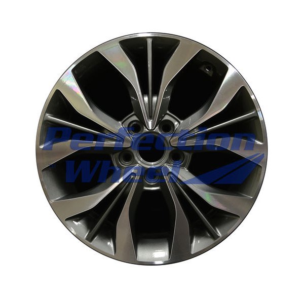 Perfection Wheel® - 18 x 7.5 5 W-Spoke Medium Metallic Charcoal Machined Alloy Factory Wheel (Refinished)