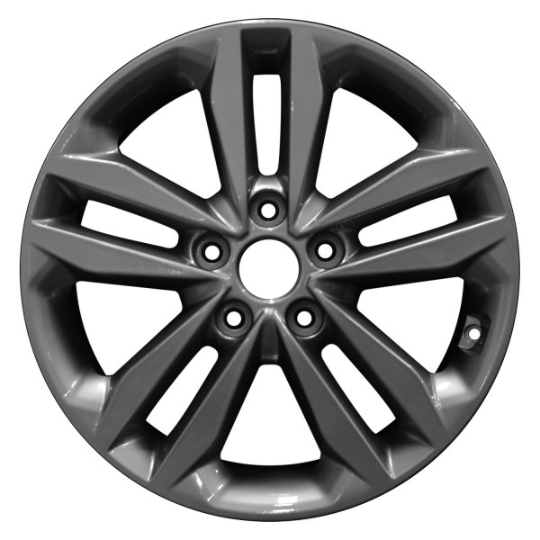 Perfection Wheel® - 17 x 7 Double 5-Spoke Medium Charcoal Full Face Alloy Factory Wheel (Refinished)