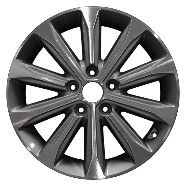 Perfection Wheel® - 17 x 7 10 I-Spoke Medium Metallic Charcoal Machined Alloy Factory Wheel (Refinished)