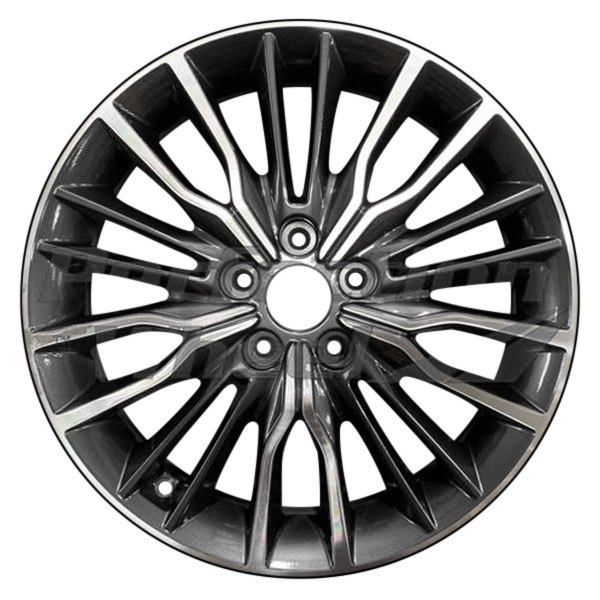Perfection Wheel® - 18 x 7.5 10 Alternating-Spoke Medium Charcoal Machined Alloy Factory Wheel (Refinished)
