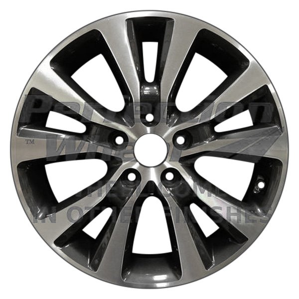 Perfection Wheel® - 17 x 7 5 V-Spoke Medium Charcoal Machined Alloy Factory Wheel (Refinished)