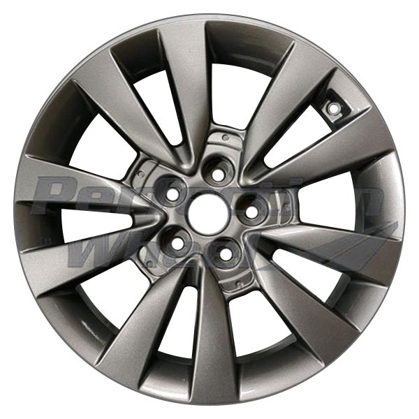 Perfection Wheel® - 18 x 7.5 5 V-Spoke Dark Metallic Charcoal Full Face Alloy Factory Wheel (Refinished)