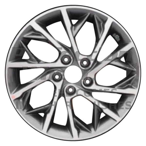 Perfection Wheel® - 17 x 7 20 Spiral-Spoke Dark Charcoal Machined Alloy Factory Wheel (Refinished)