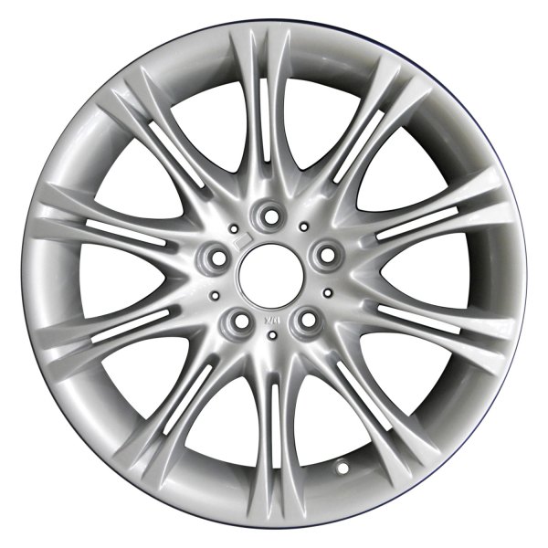 Perfection Wheel® - 18 x 8 10 Double I-Spoke Bright Fine Metallic Silver Full Face Alloy Factory Wheel (Refinished)