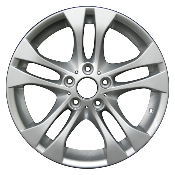 Perfection Wheel® - 18 x 8 Double 5-Spoke Bright Medium Silver Full Face Alloy Factory Wheel (Refinished)