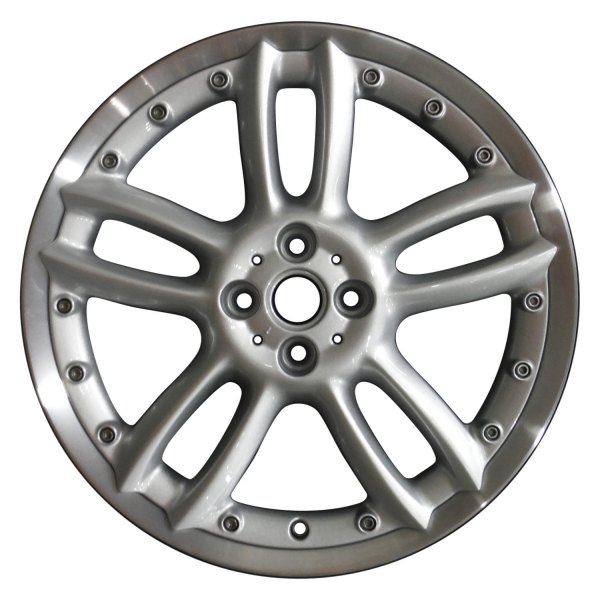 Perfection Wheel® - 18 x 7 Double 5-Spoke Sparkle Silver Flange Cut Alloy Factory Wheel (Refinished)