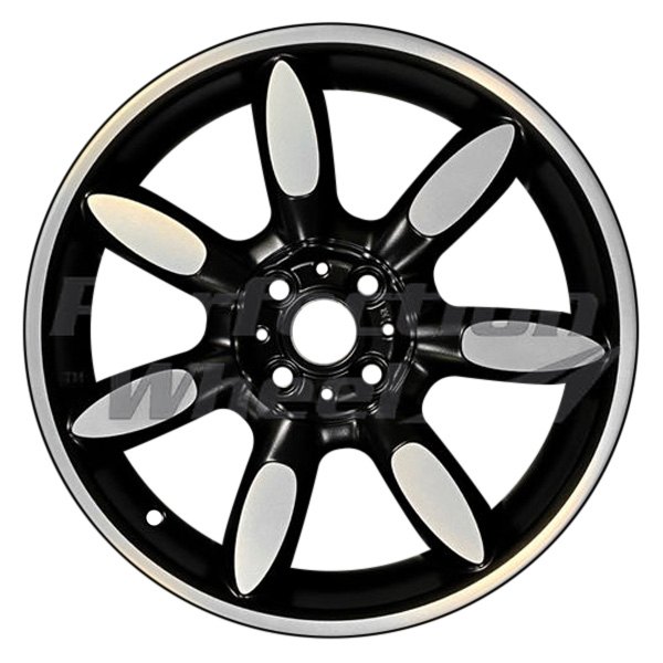 Perfection Wheel® - 17 x 7 I-Spoke Flat Matte Black Machine Semi Gloss Alloy Factory Wheel (Refinished)