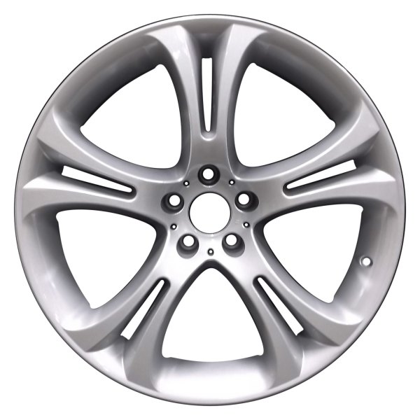 Perfection Wheel® - 21 x 11.5 Double 5-Spoke Bright Sparkle Silver Full Face Alloy Factory Wheel (Refinished)