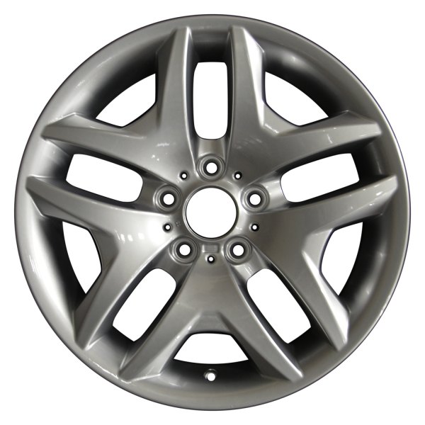 Perfection Wheel® - 18 x 9 5 V-Spoke Hyper Bright Silver Full Face Alloy Factory Wheel (Refinished)