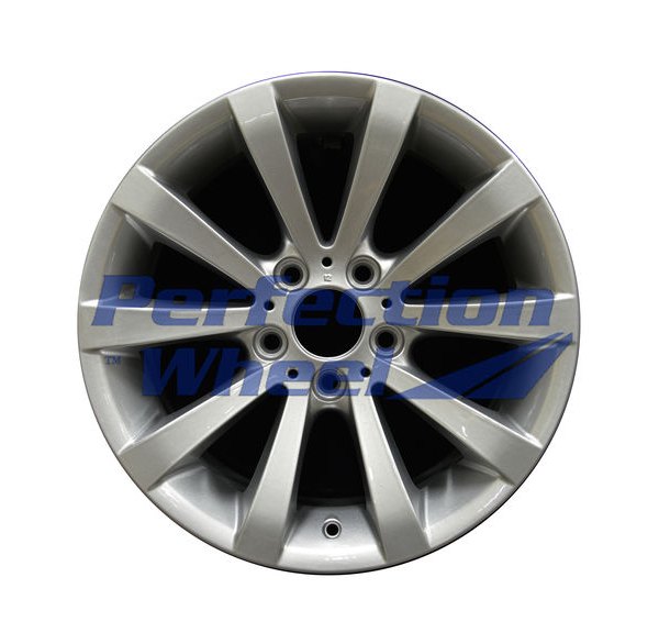Perfection Wheel® - 17 x 8 5 V-Spoke Bright Metallic Silver Full Face Alloy Factory Wheel (Refinished)