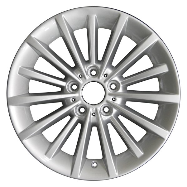 Perfection Wheel® - 17 x 8 15 Alternating-Spoke Bright Medium Silver Full Face Alloy Factory Wheel (Refinished)
