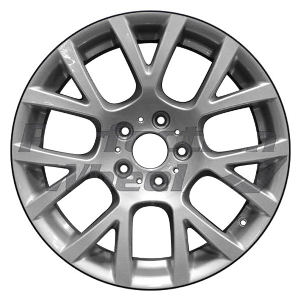 Perfection Wheel® - 18 x 8 7 V-Spoke Medium Sparkle Silver Full Face Alloy Factory Wheel (Refinished)