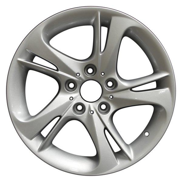 Perfection Wheel® - 17 x 8 Double 5-Spoke Bright Medium Silver Full Face Alloy Factory Wheel (Refinished)