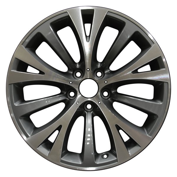 Perfection Wheel® - 19 x 8.5 10 Alternating-Spoke Medium Metallic Charcoal Machined Alloy Factory Wheel (Refinished)