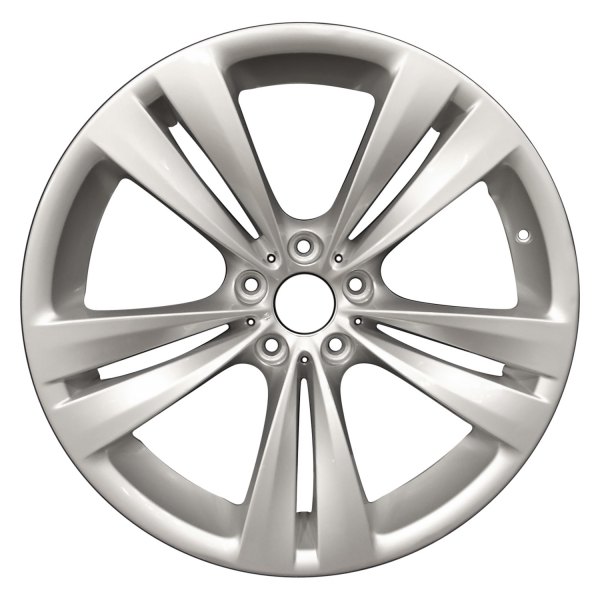 Perfection Wheel® - 20 x 8.5 Double 5-Spoke Bright Medium Silver Full Face Alloy Factory Wheel (Refinished)