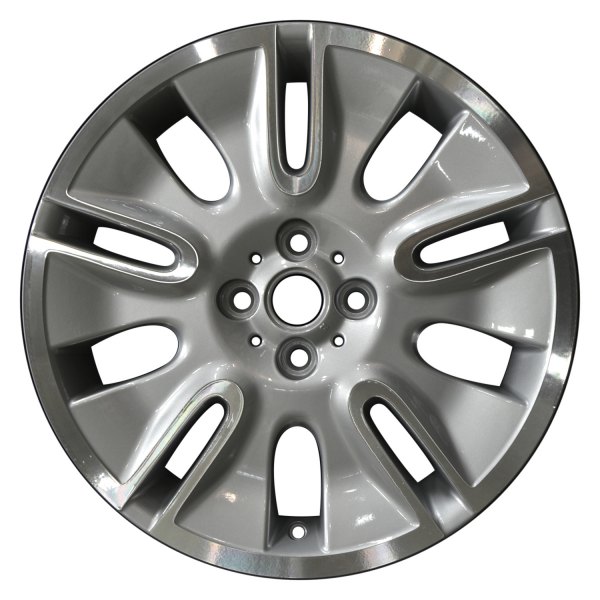 Perfection Wheel® - 17 x 7 10-Slot Bright Fine Metallic Silver Machine OD Alloy Factory Wheel (Refinished)
