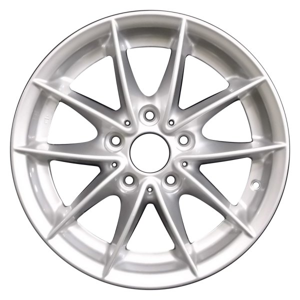 Perfection Wheel® - 16 x 7 5 V-Spoke Medium Sparkle Silver Full Face Alloy Factory Wheel (Refinished)