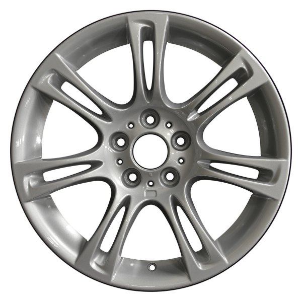 Perfection Wheel® - 18 x 8 7 Double I-Spoke Fine Bright Silver Full Face Alloy Factory Wheel (Refinished)