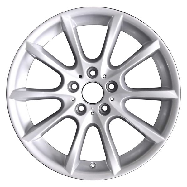 Perfection Wheel® - 18 x 8 5 V-Spoke Metallic Silver Full Face Alloy Factory Wheel (Refinished)