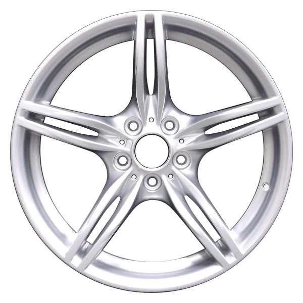 Perfection Wheel® - 19 x 9 Double 5-Spoke Hyper Bright Silver Full Face Alloy Factory Wheel (Refinished)