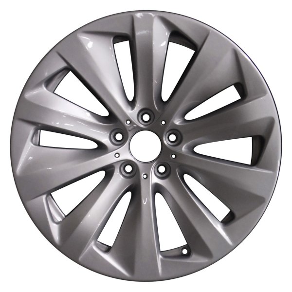 Perfection Wheel® - 19 x 9.5 10 Turbine-Spoke Bright Fine Silver Full Face Alloy Factory Wheel (Refinished)