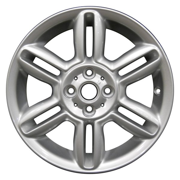 Perfection Wheel® - 16 x 6.5 6 Double I-Spoke Medium Sparkle Silver Full Face Alloy Factory Wheel (Refinished)