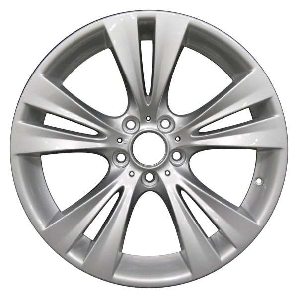 Perfection Wheel® - 19 x 9.5 Double 5-Spoke Bright Medium Silver Full Face Alloy Factory Wheel (Refinished)